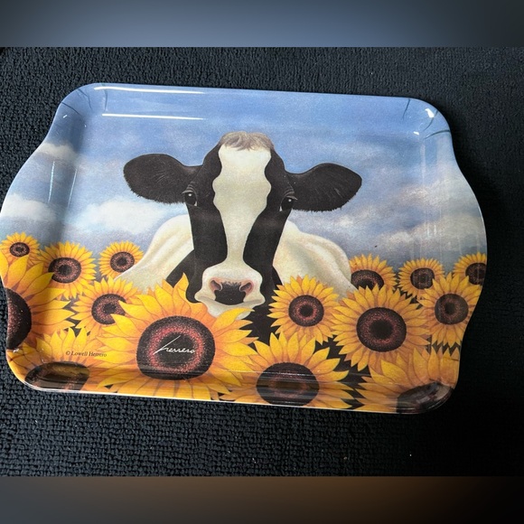 Ashdene of Australia Cow Print Melamine Tray - Picture 2 of 4